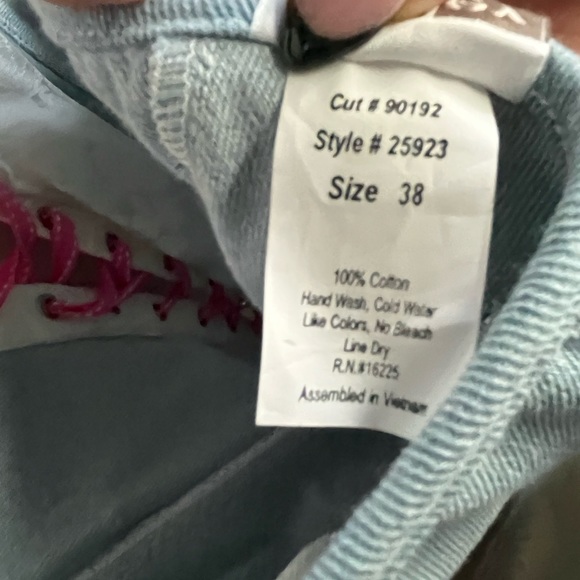 Shirley of Hollywood faux denim with lace corset size 38 - Picture 10 of 14